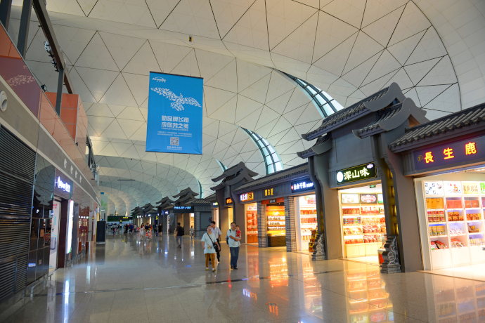 Taoxian Airport consists of a single passenger terminal (T3).